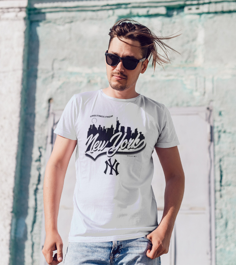 Greetings From New York Skyline Yankees NY T-Shirt