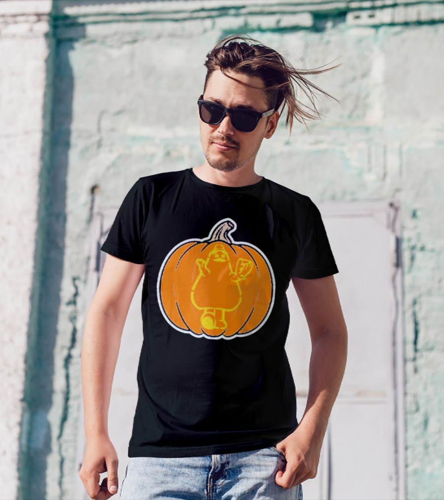 New York Mets Halloween Pumpkin Grimace Playoff T-Shirt