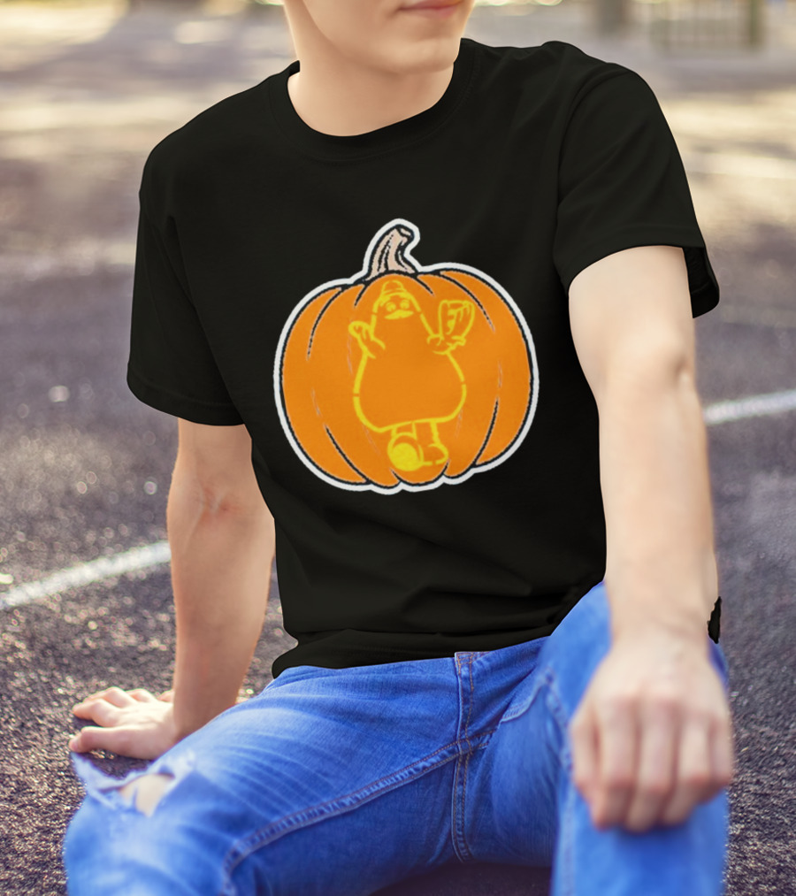 New York Mets Halloween Pumpkin Grimace Playoff T-Shirt