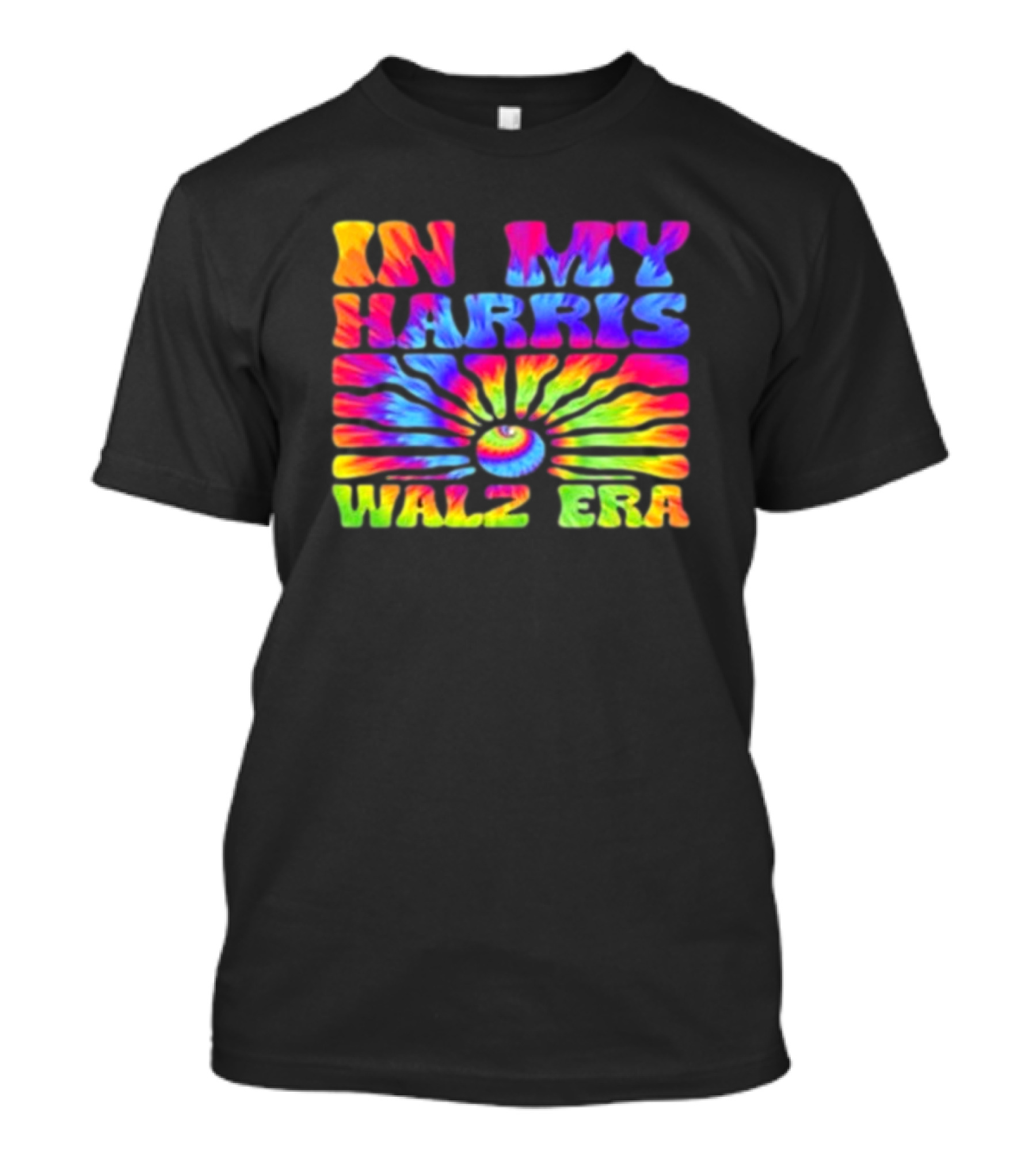 In My Harris Walz Era Madam President Kamala Harris 2024 Psychedelic Rainbow T-Shirt