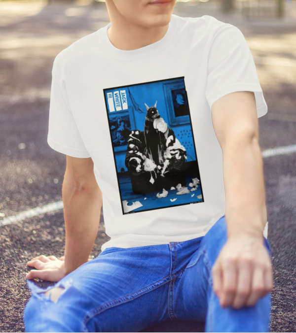 Jack White October 10 2024 Tour Poster Lodge Room Los Angeles CA With Dog T-Shirt