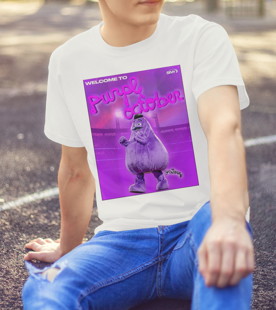 Welcome To Purple October New York Mets Grime 2024 SNY T-Shirt