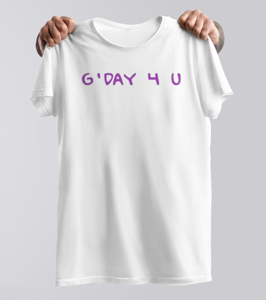 Olivia Rodrigo G’day 4 U Purple Text T-Shirt