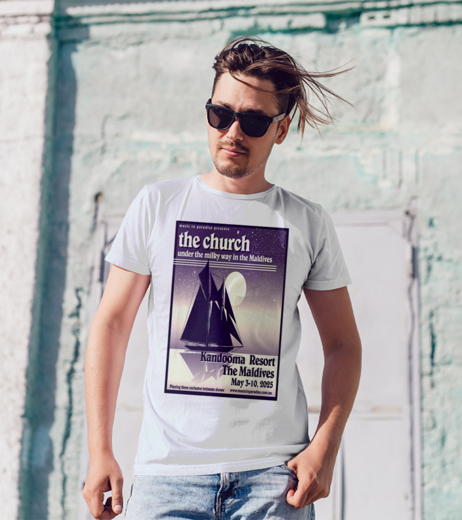 The Church Under The Milky Way In The Maldives Kandooma Resort The Maldives May 3-10 2025 Music In Paradise Presents T-Shirt