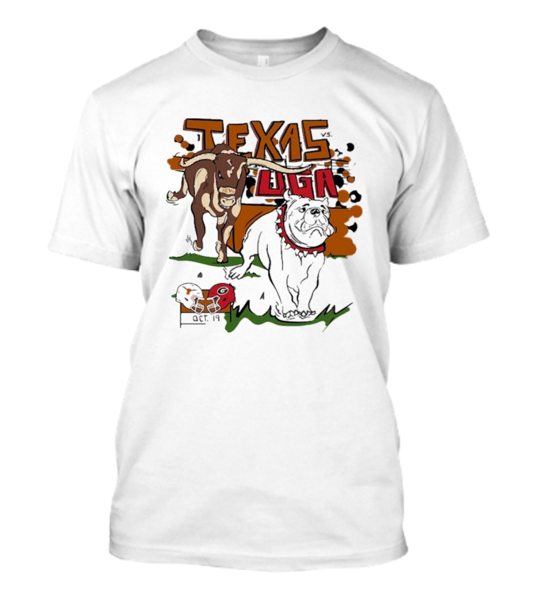 Texas Vs. UGA Oct 19 Showdown T-Shirt