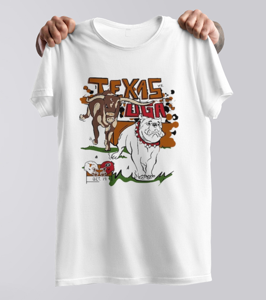 Texas Vs. UGA Oct 19 Showdown T-Shirt