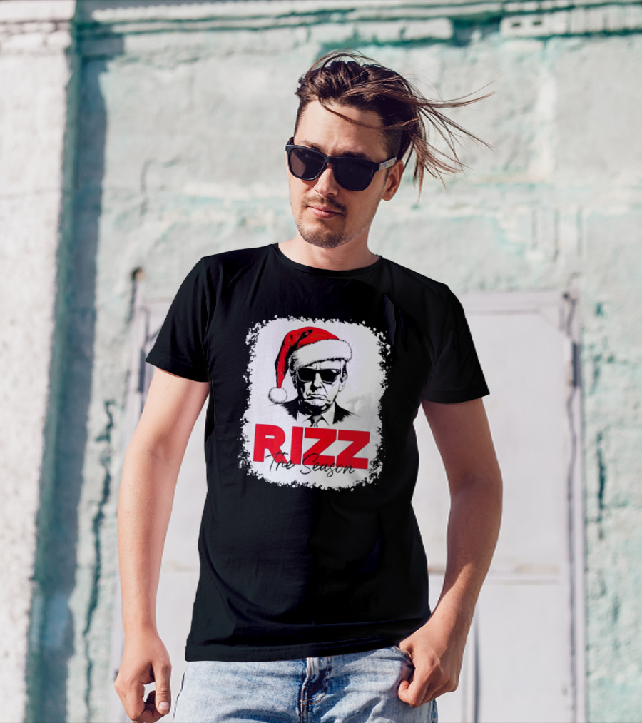 Rizz The Season Trump Santa Hat Christmas T-Shirt