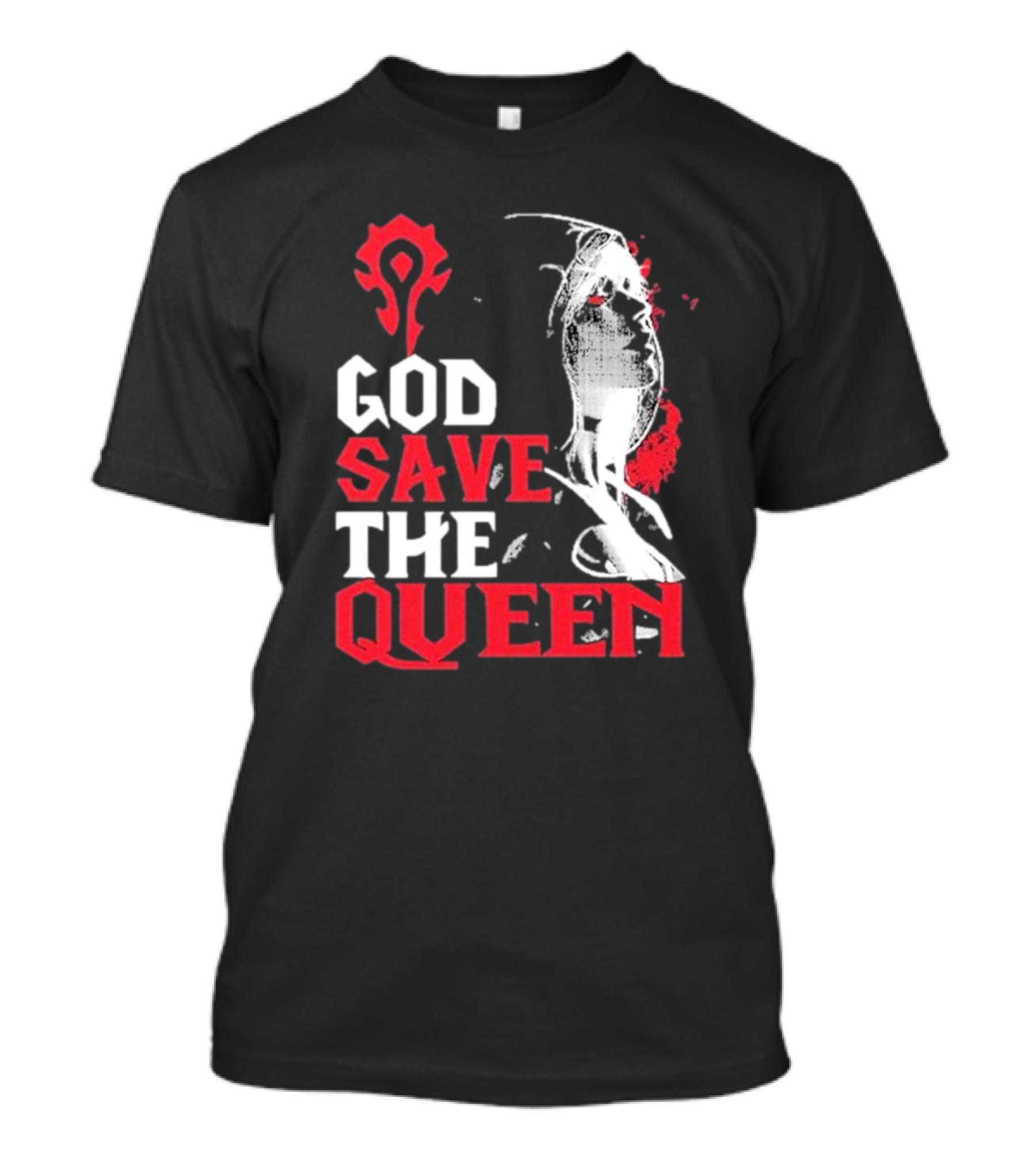 World Of Warcraft Sylvanas Windrunner Horde God Save The Queen T-Shirt