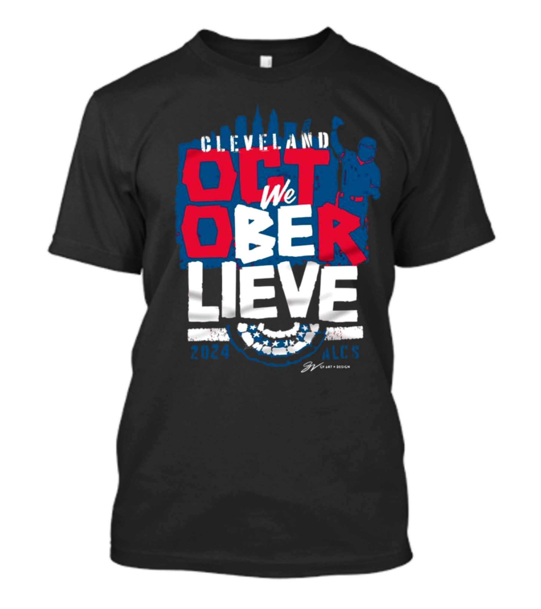 Cleveland Guardians 2024 We Believe October ALCS Baseball T-Shirt