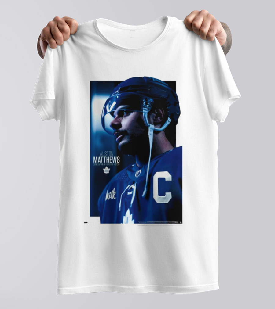 Auston Matthews Captain Toronto Maple Leafs NHL T-Shirt