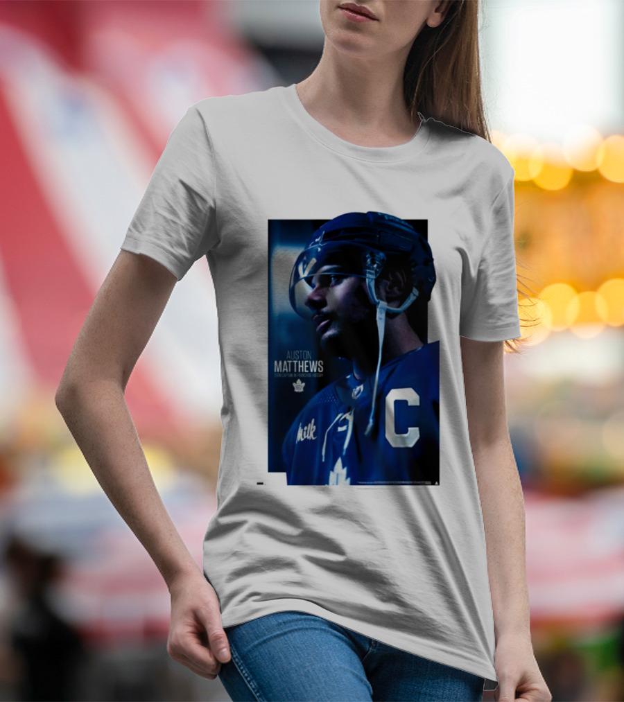 Auston Matthews Captain Toronto Maple Leafs NHL T-Shirt