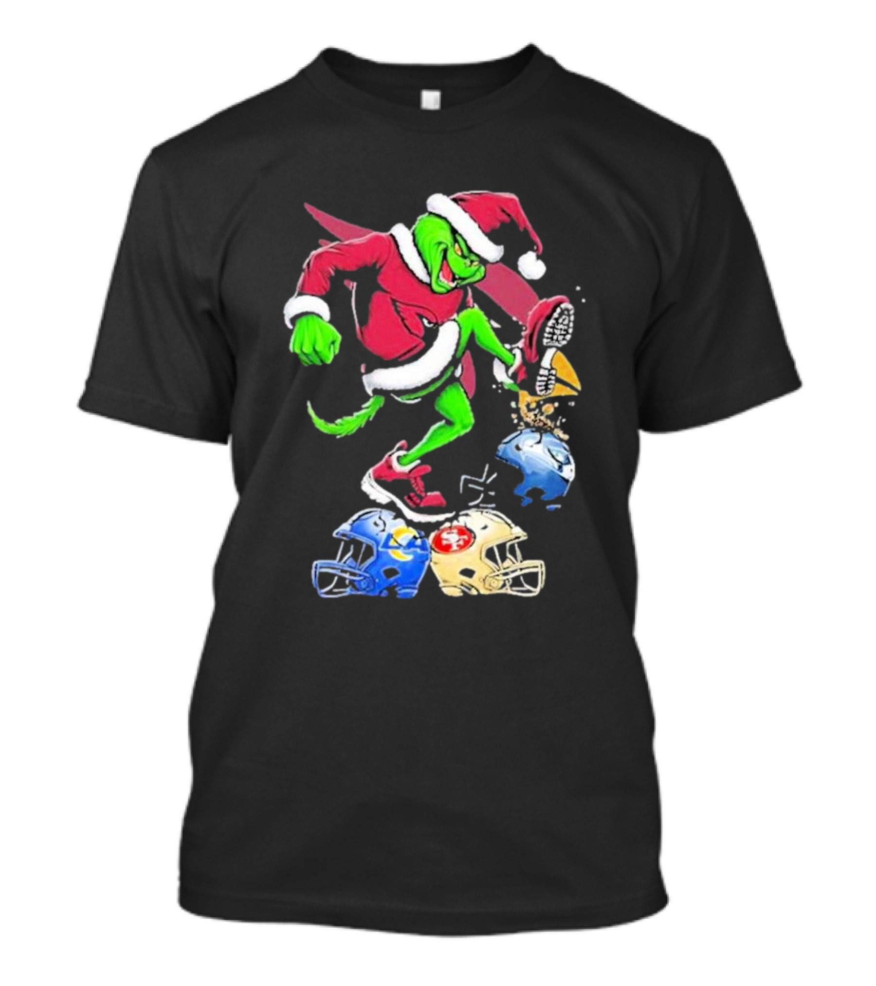 Christmas Grinch Arizona Cardinals Dominating NFL T-Shirt