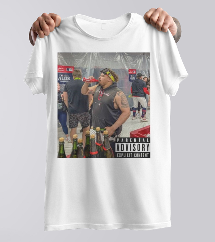 Cleveland Guardians MLB 2024 ALDS Celebration Parental Advisory Explicit Content T-Shirt