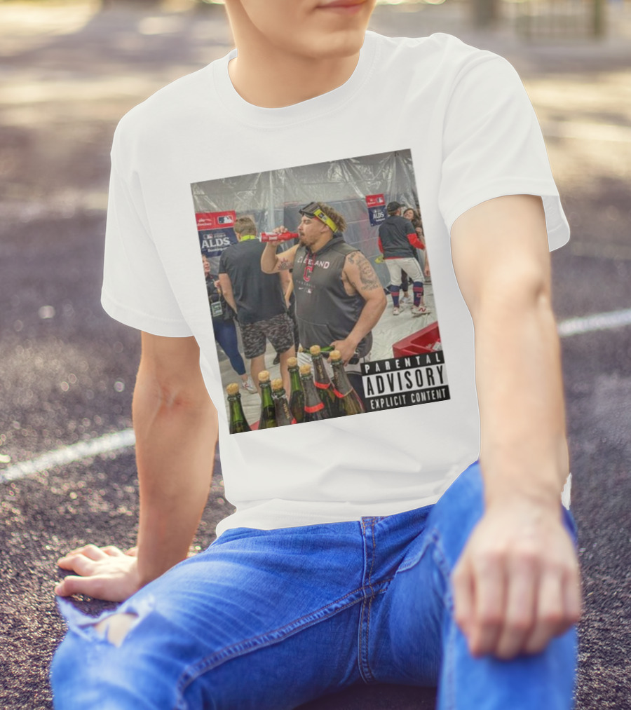 Cleveland Guardians MLB 2024 ALDS Celebration Parental Advisory Explicit Content T-Shirt