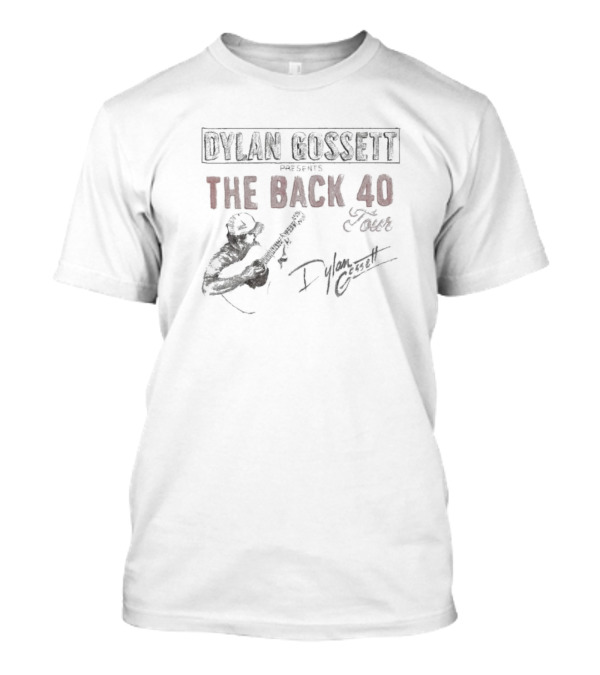 Dylan Gossett The Back 40 Tour With Guitar T-Shirt