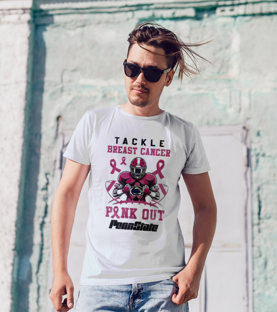 Penn State Tackle Breast Cancer Pink Out T-Shirt