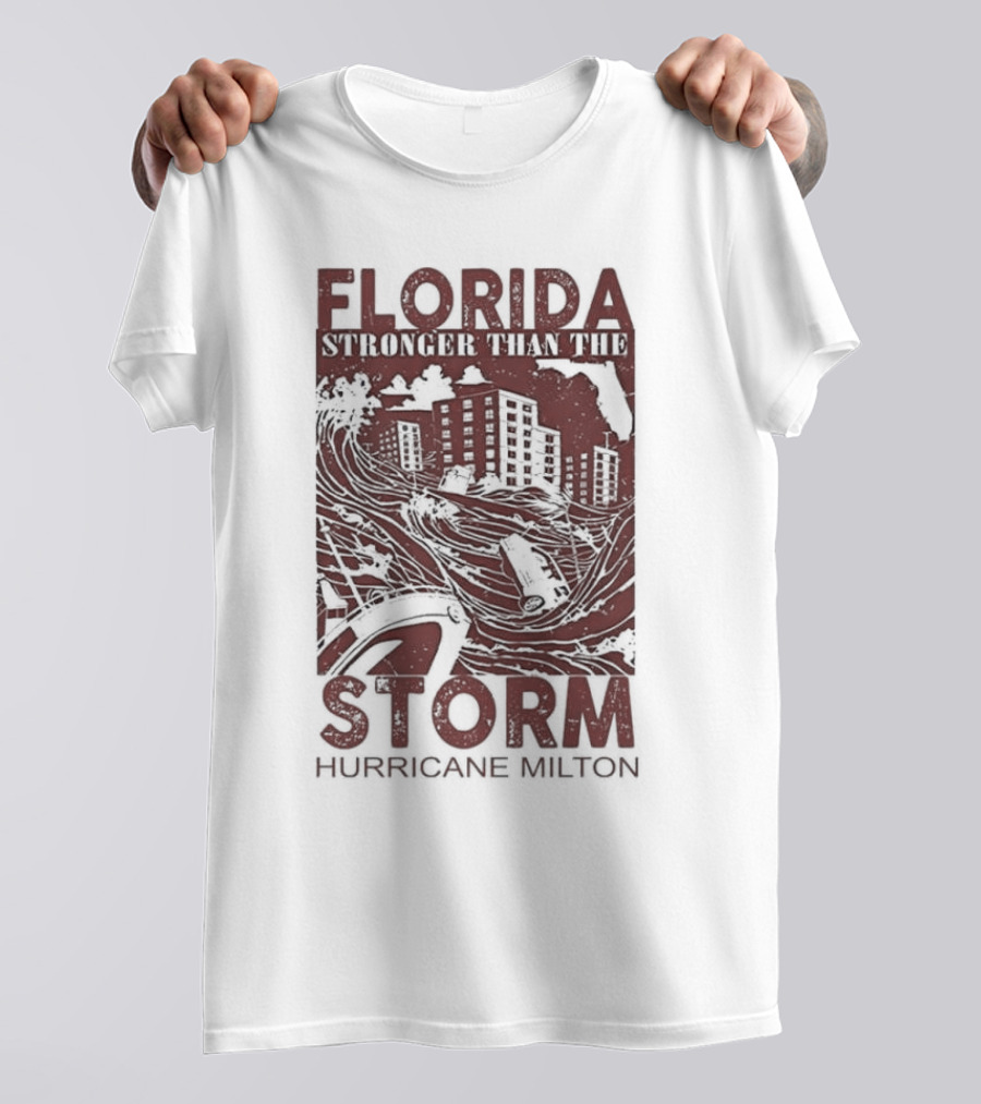 Florida Stronger Than The Storm Hurricane Milton Iconic T-Shirt