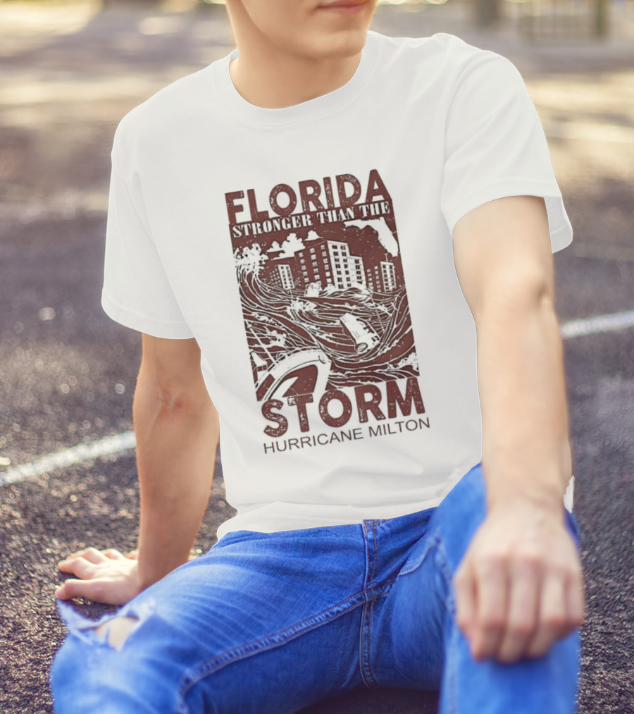 Florida Stronger Than The Storm Hurricane Milton Iconic T-Shirt