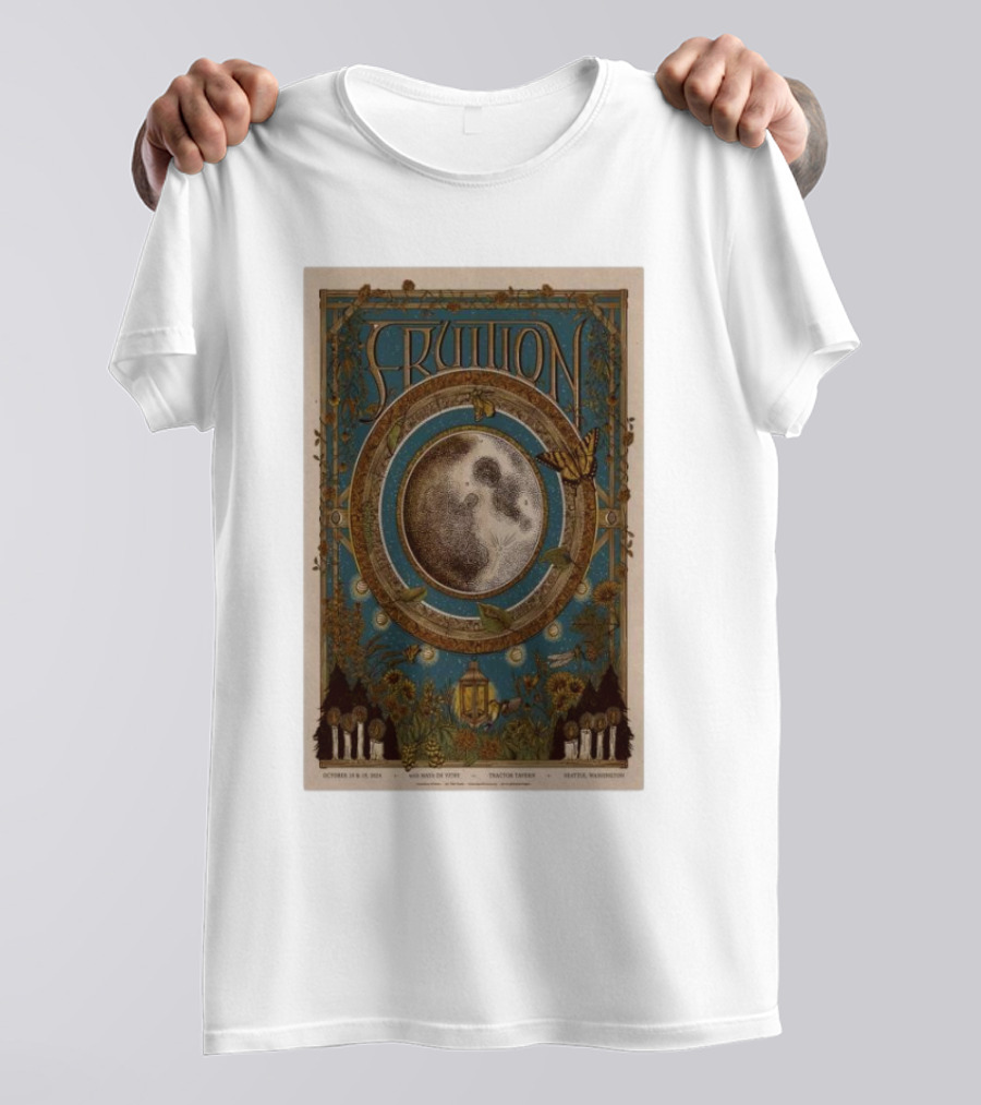 Fruition Moon Phases At Tractor Tavern Seattle October 18-19 T-Shirt