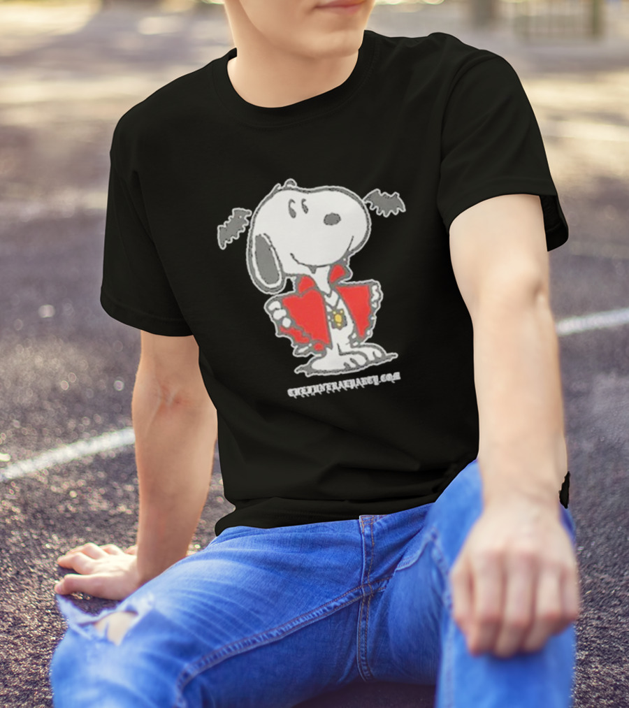 Funeral Party The Spooky Halloween Vampire Snoopy Peanuts T-Shirt
