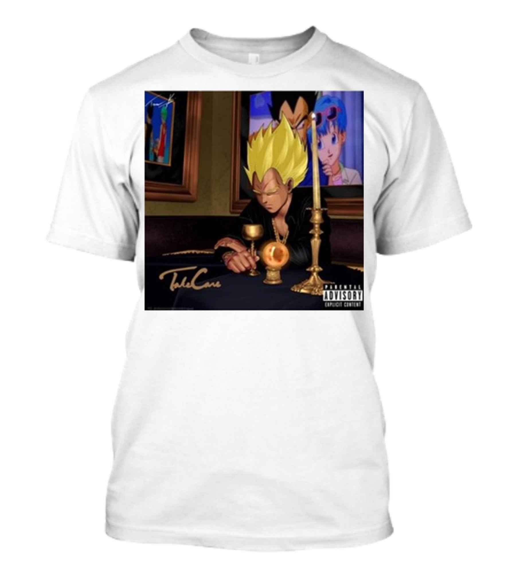 Take Care Vegeta Drake Dragon Ball Parental Advisory T-Shirt