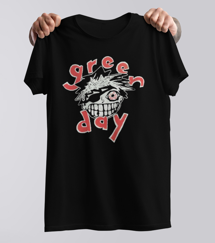 Green Day Dookie Bastard Tour Iconic Grinning Face T-Shirt