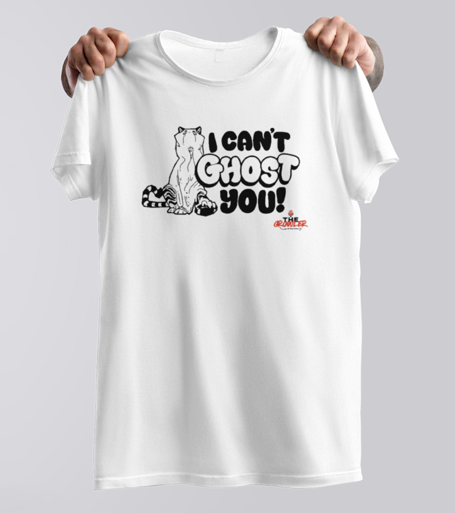 I Can’t Ghost You The Growler Sitting Cat T-Shirt