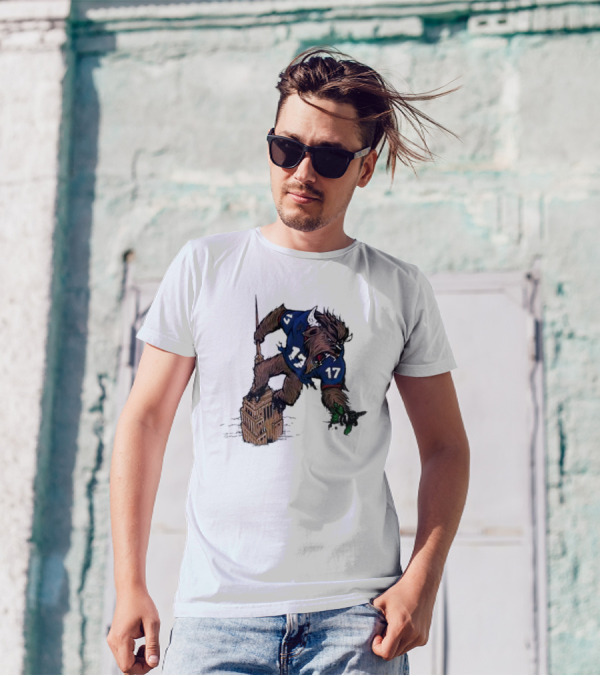 Josh Allen Buffalo Bills 17 Dominates New York Jets On Empire State Building Beast Mode T-Shirt