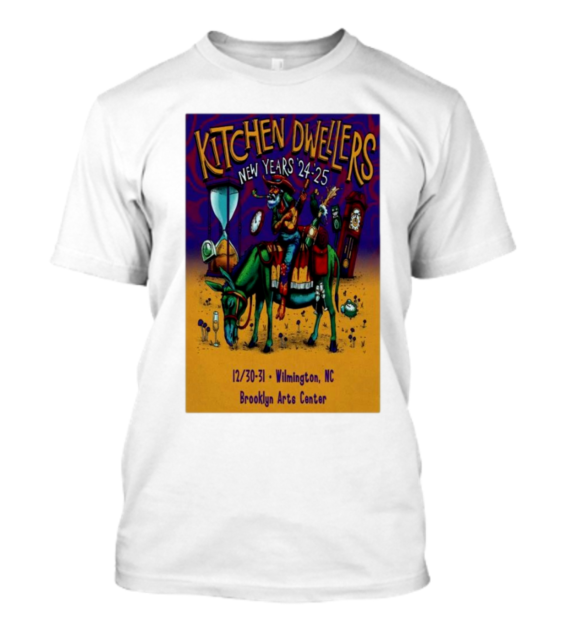 Kitchen Dwellers New Years 24-25 Wilmington NC Brooklyn Arts Center December 30-31 T-Shirt