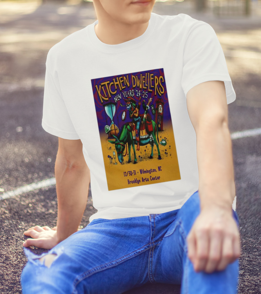 Kitchen Dwellers New Years 24-25 Wilmington NC Brooklyn Arts Center December 30-31 T-Shirt