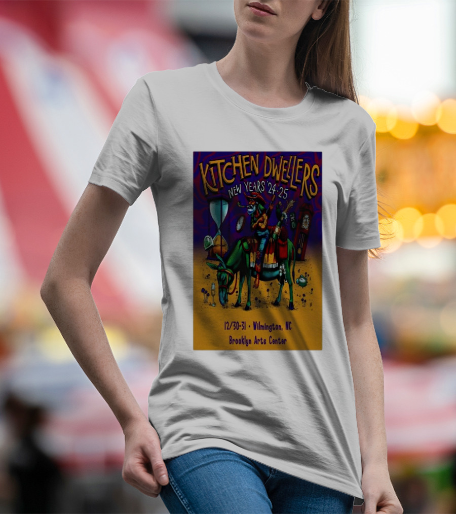 Kitchen Dwellers New Years 24-25 Wilmington NC Brooklyn Arts Center December 30-31 T-Shirt