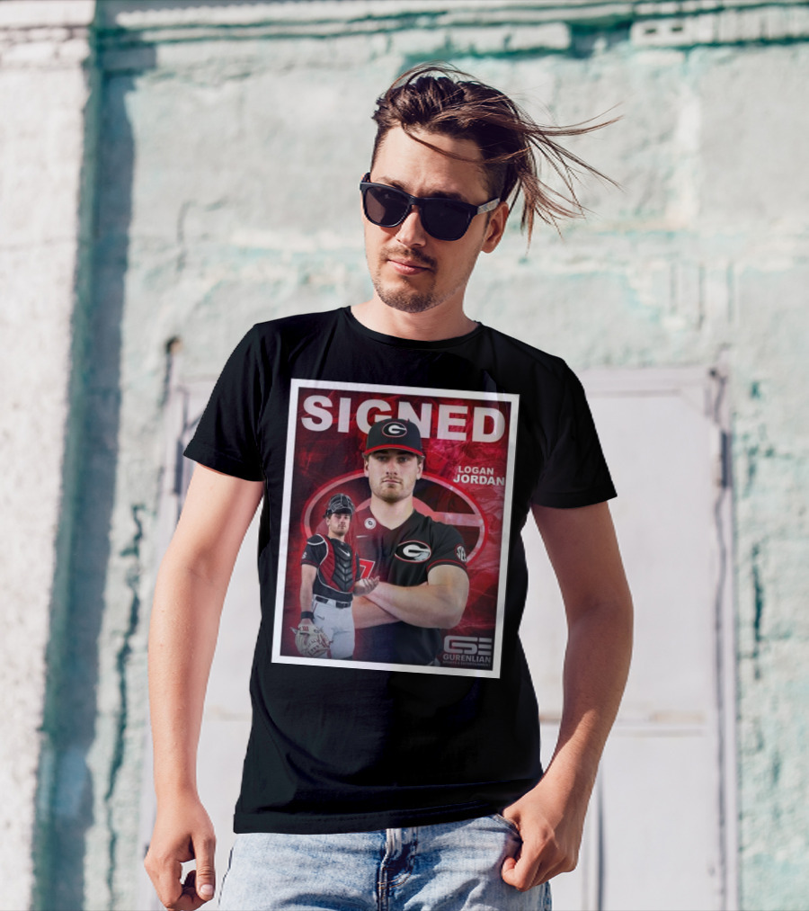 Signed Logan Jordan Gurenlian Sports And Entertainment T-Shirt