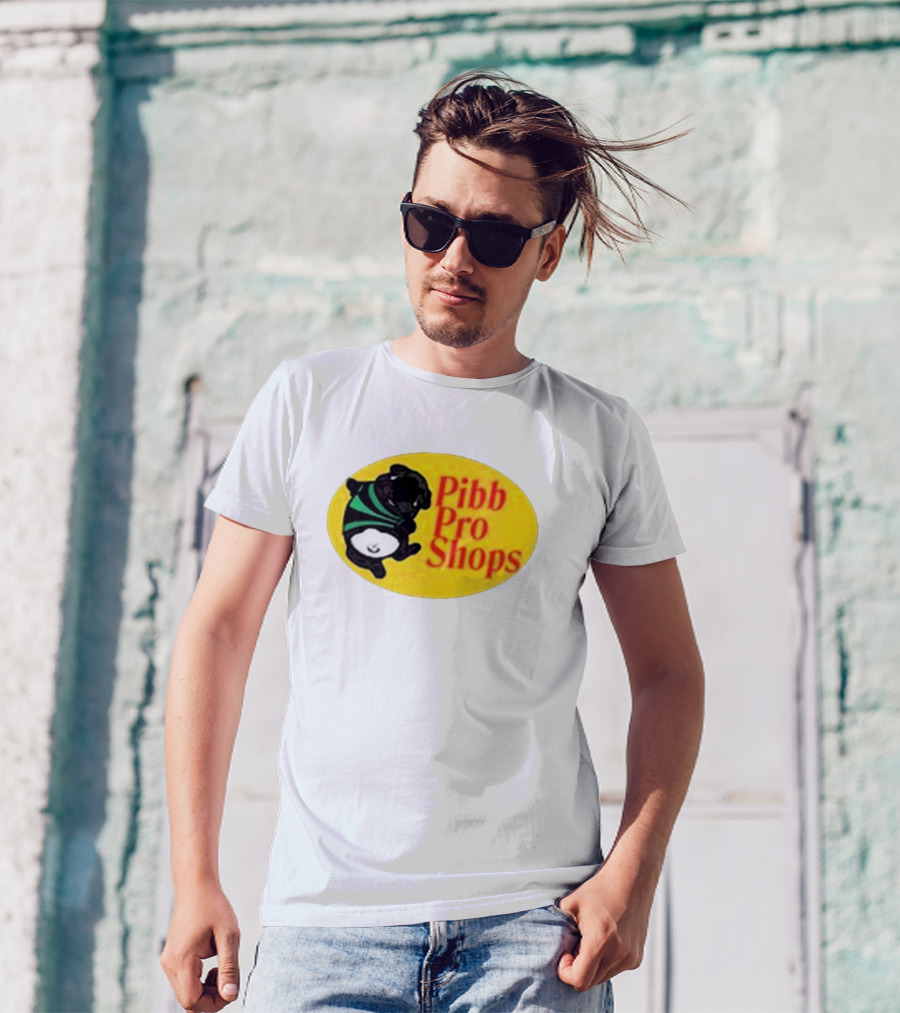Pibble Palace Pibb Pro Shops Yellow Oval Bulldog T-Shirt