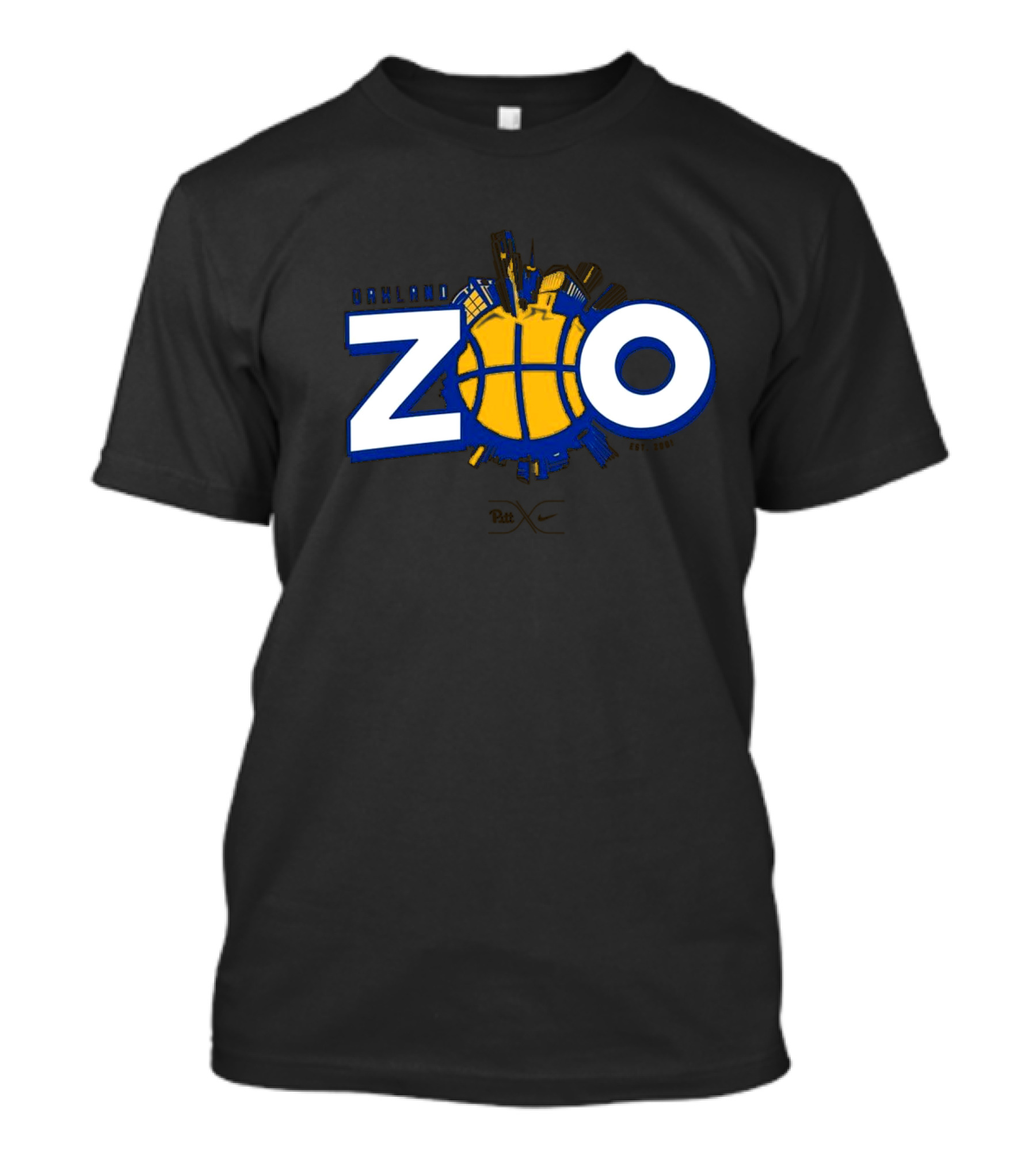 Pitt Panthers Oakland Zoo Basketball Est 2001 T-Shirt