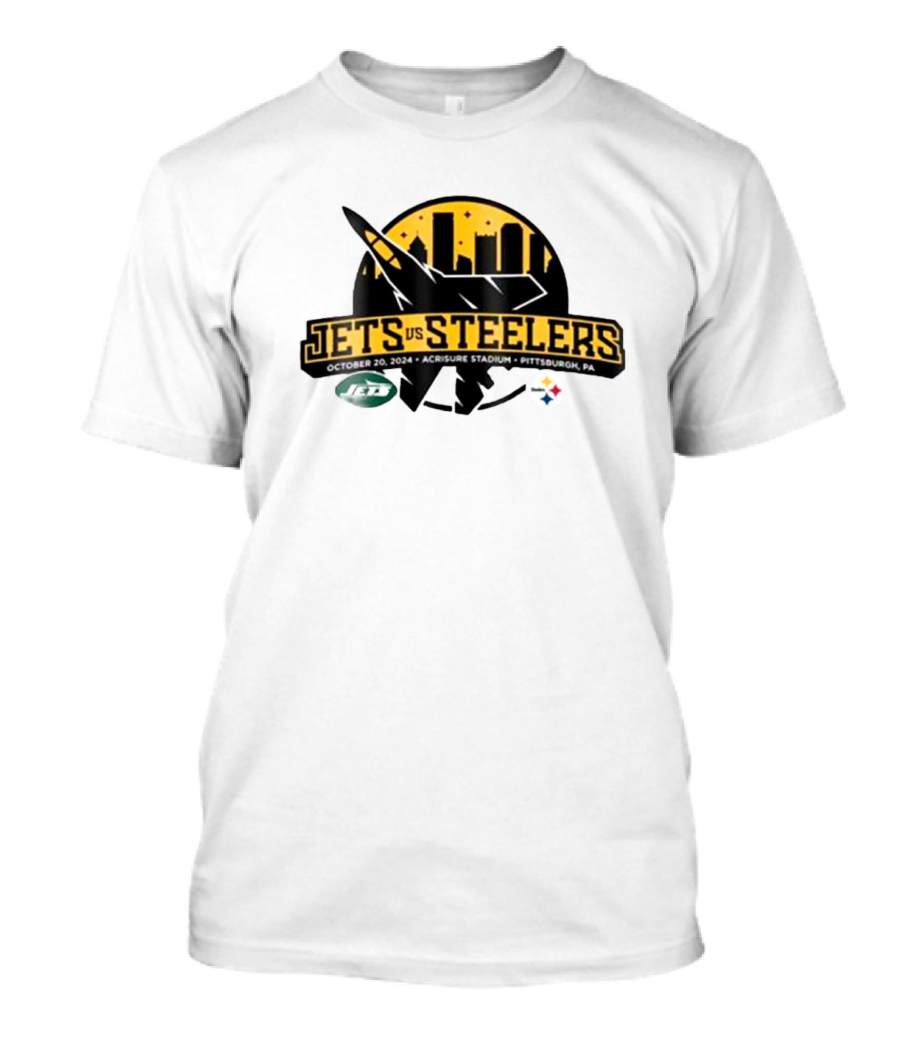 Pittsburgh Steelers Vs. New York Jets October 20 2024 Acrisure Stadium Game Day Pittsburgh PA T-Shirt