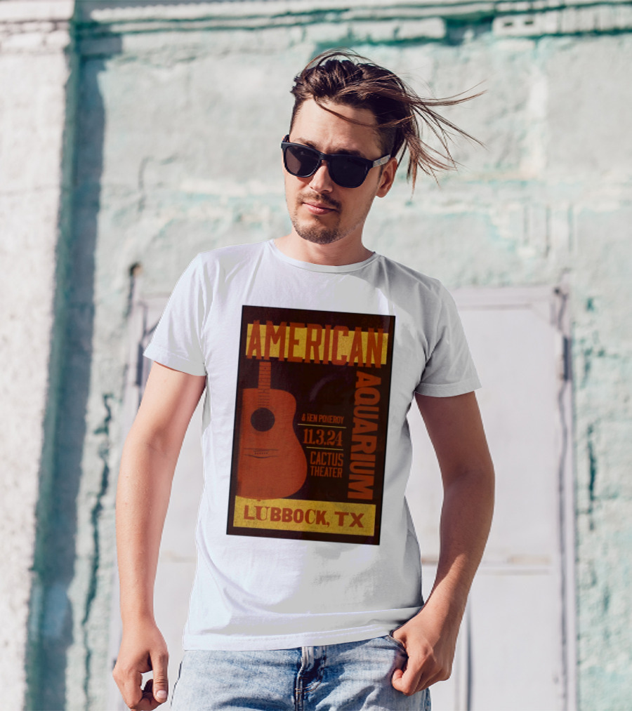 American Aquarium Ken Pomeroy 11.3.24 Cactus Theater Lubbock TX T-Shirt