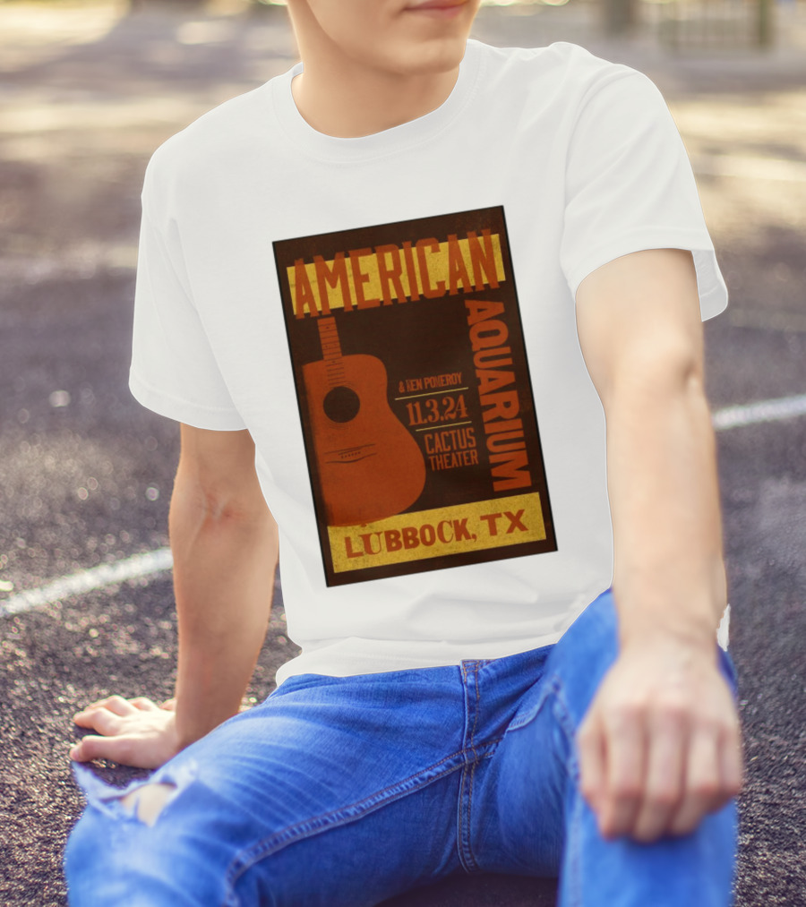 American Aquarium Ken Pomeroy 11.3.24 Cactus Theater Lubbock TX T-Shirt