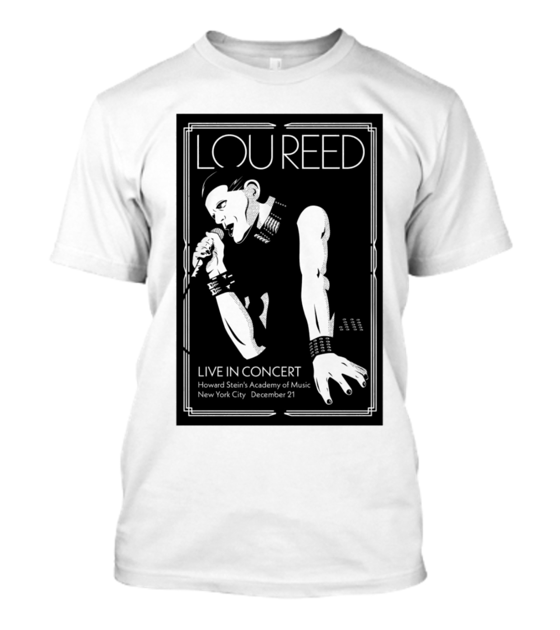 Lou Reed Live In Concert Howard Stein's Academy Of Music New York City December 21 T-Shirt