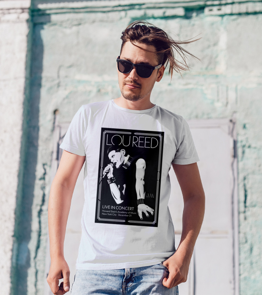 Lou Reed Live In Concert Howard Stein's Academy Of Music New York City December 21 T-Shirt