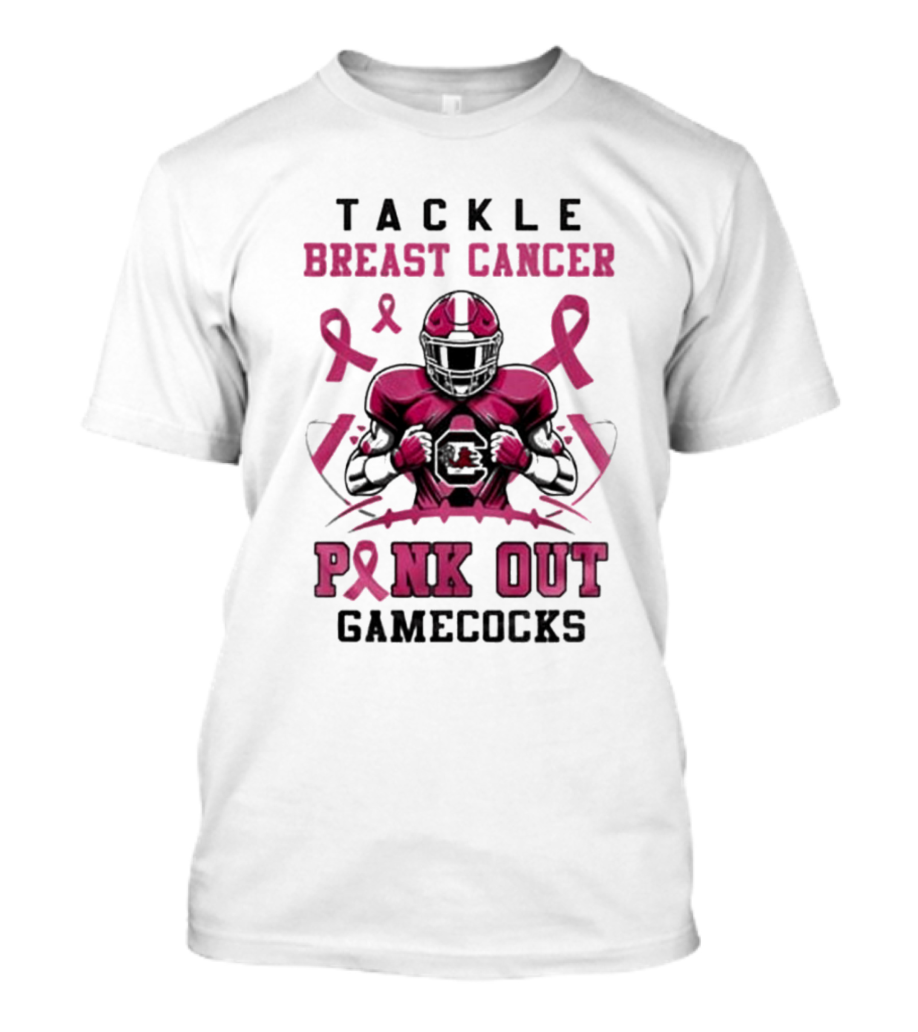 Tackle Breast Cancer Pink Out Gamecocks T-Shirt
