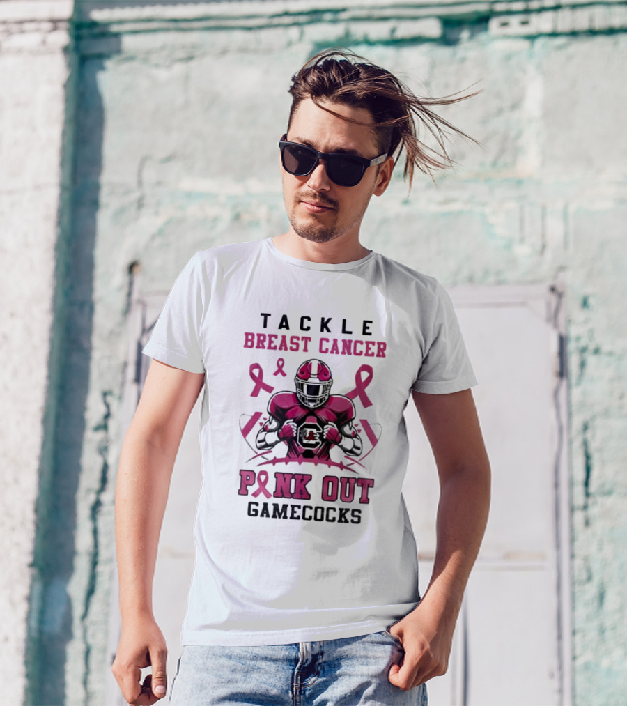 Tackle Breast Cancer Pink Out Gamecocks T-Shirt