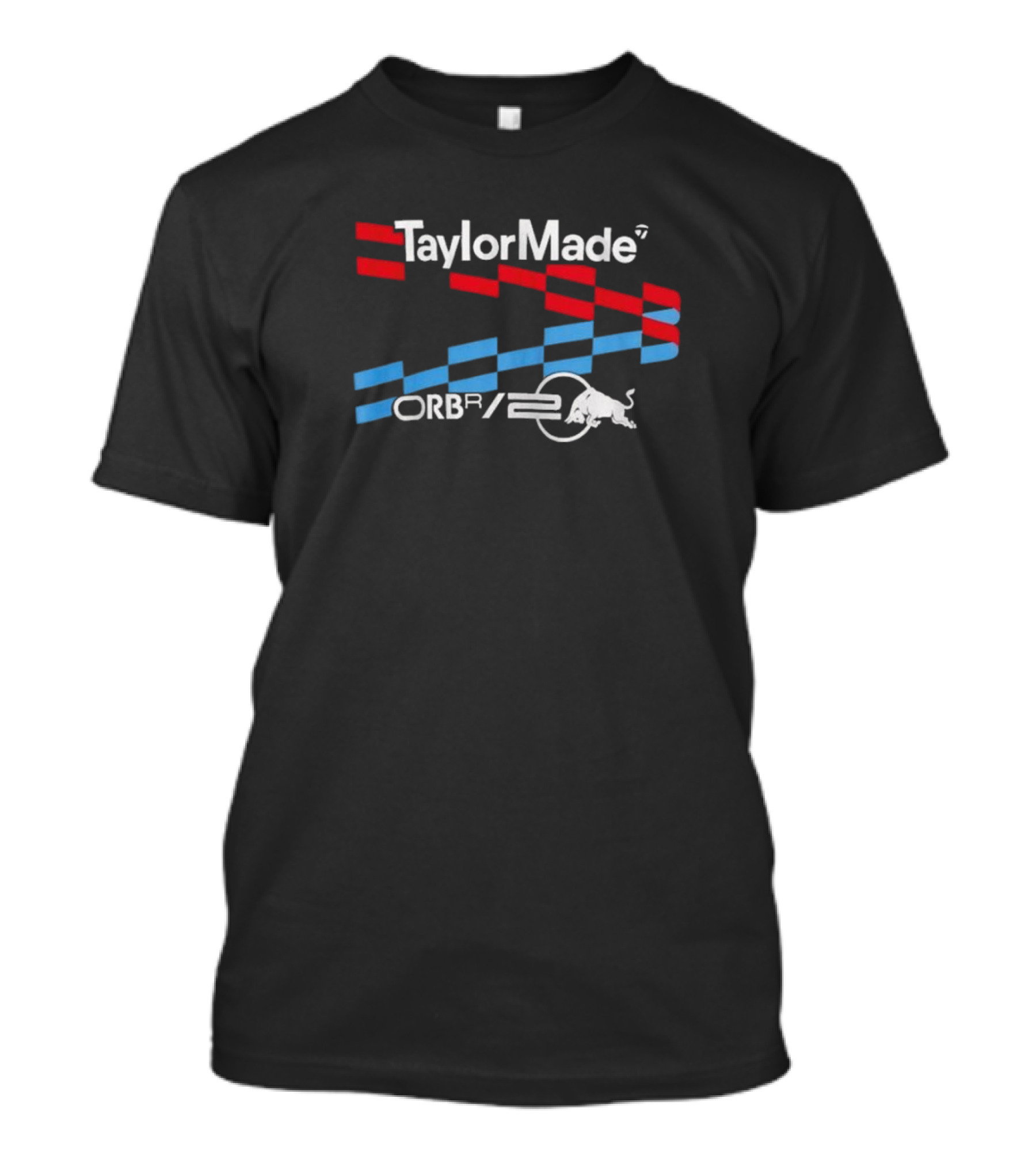 TaylorMade ORBR Red Blue Race Flag Bull T-Shirt