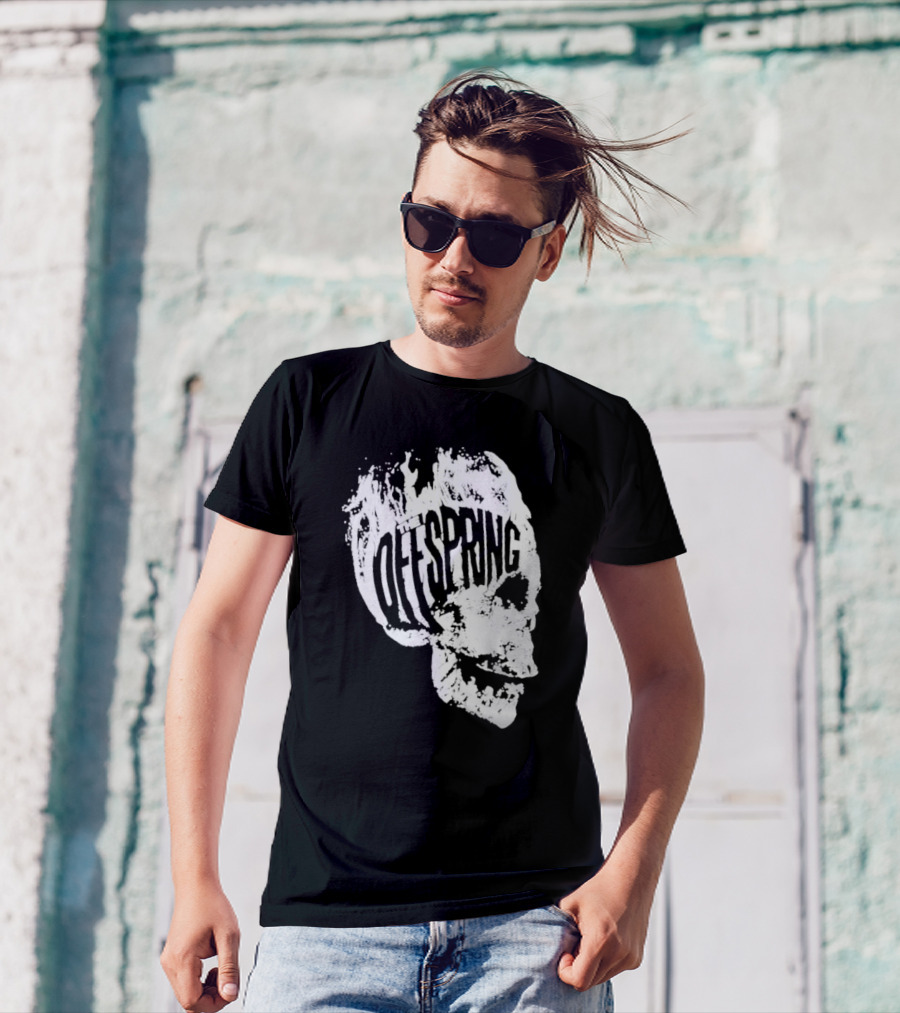 The Offspring Flaming Skull Logo Iconic Band T-Shirt