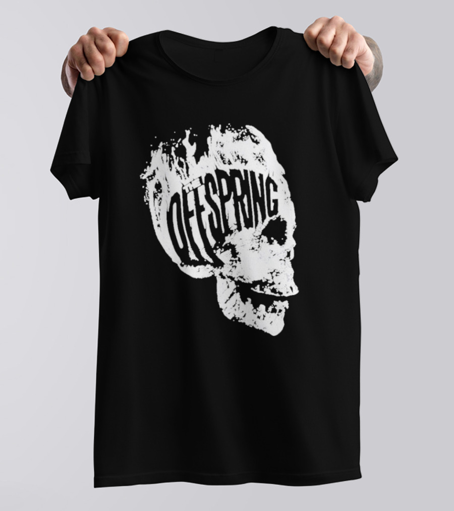 The Offspring Flaming Skull Logo Iconic Band T-Shirt
