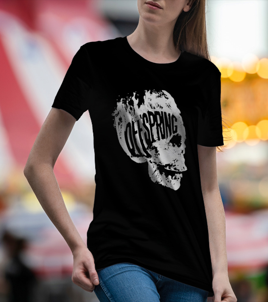 The Offspring Flaming Skull Logo Iconic Band T-Shirt