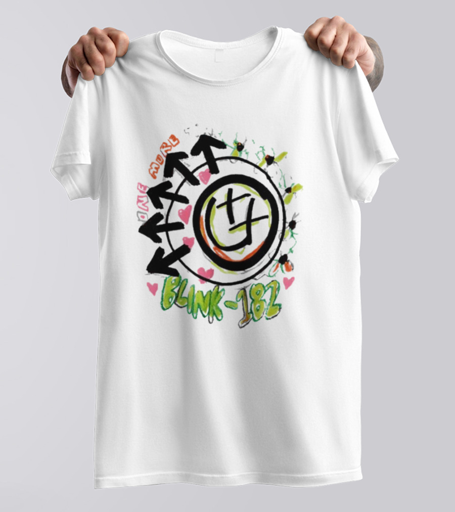 Blink-182 One More Time Smile Arrow Heart Graffiti T-Shirt
