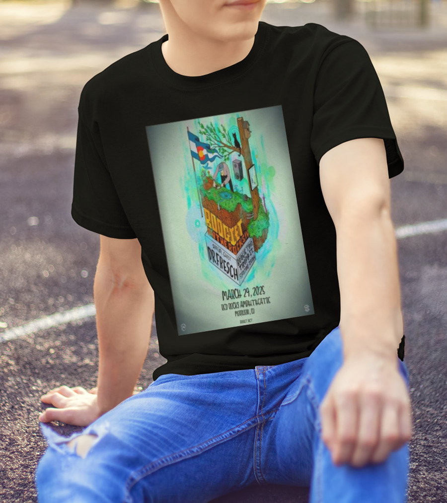 Boogie With The Resident Dr. Fresch And Toado Tripset March 29 2025 Red Rocks Amphitheatre Morrison CO T-Shirt