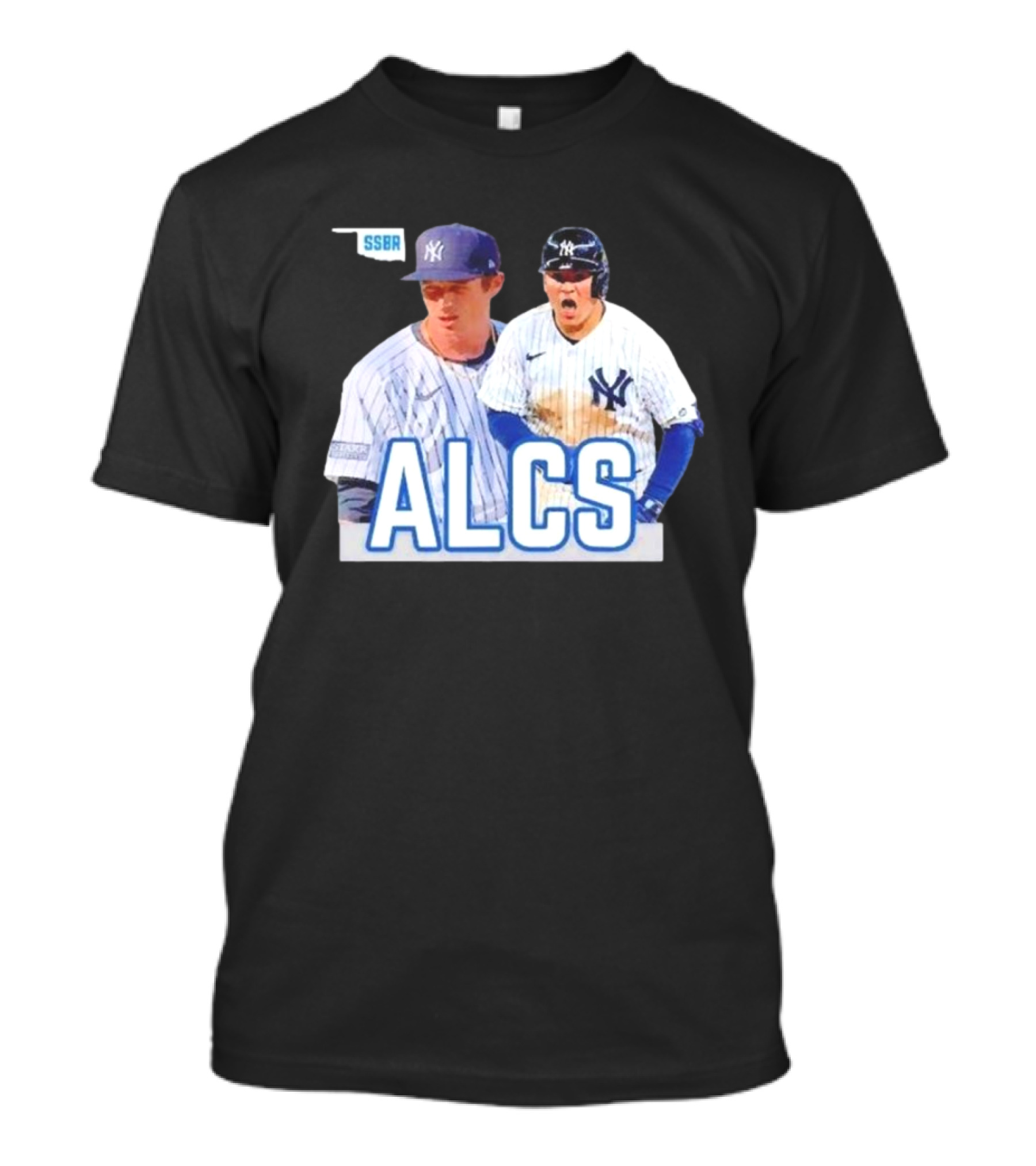 New York Yankees ALCS 2024 Featuring Jose Trevino And Tim Hill T-Shirt