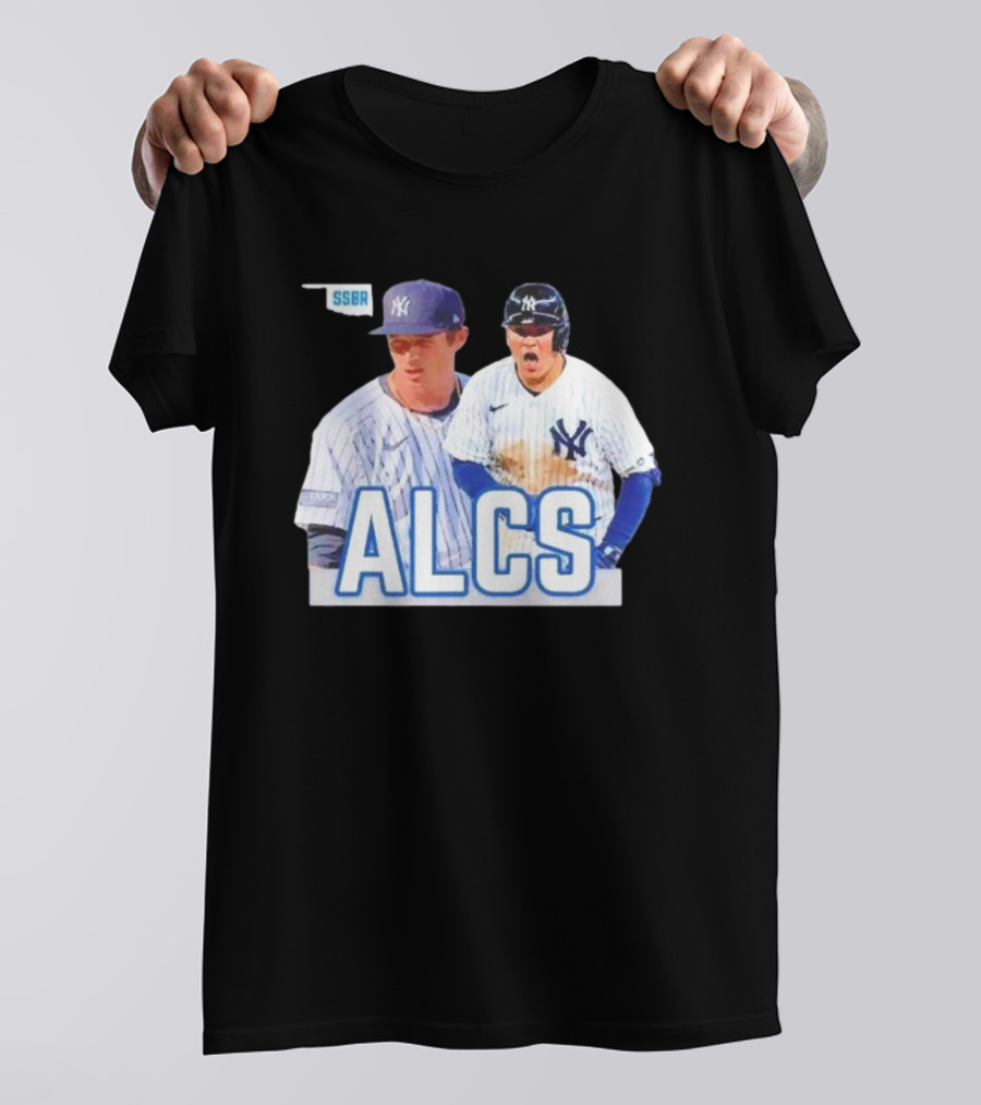 New York Yankees ALCS 2024 Featuring Jose Trevino And Tim Hill T-Shirt