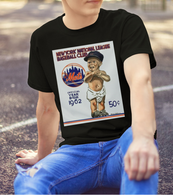 New York National League Baseball Club Mets 1962 Year Book Vintage 50¢ T-Shirt